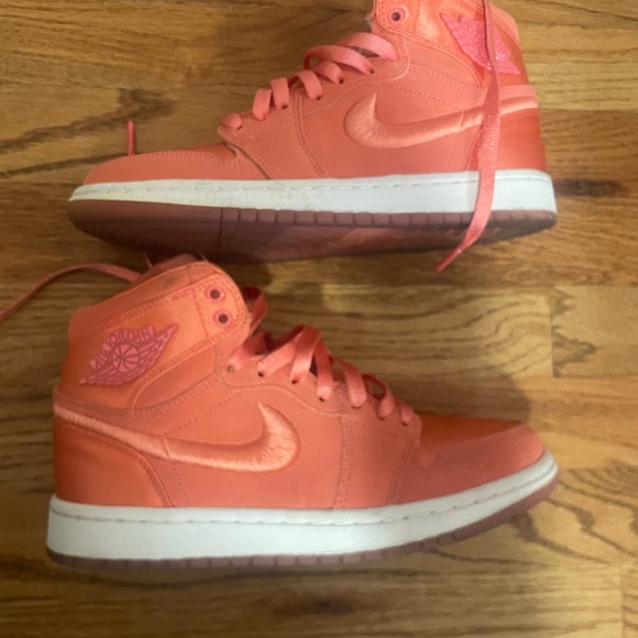 Nike Women's Air Jordan High-Top Sneakers - Coral - Picture 2 of 8